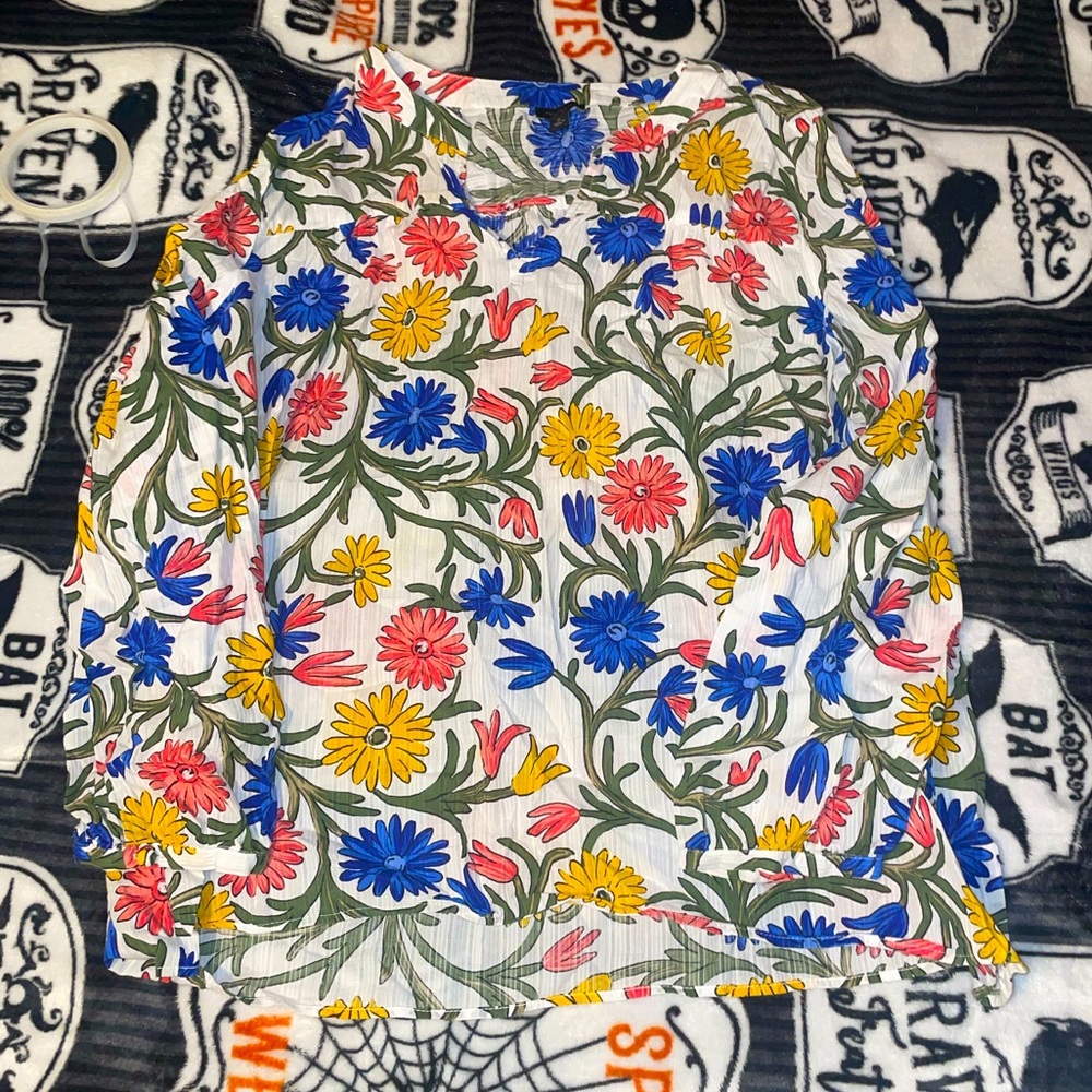 Ann Taylor • Womens XL Colorful Flowered Top